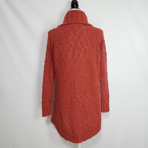 Anthropologie Moth Rust Cable Knit Cowl Sweater - Picture 4 of 6